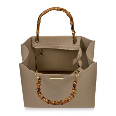 Katie Loxton Amelie Bamboo Bag Taupe #3
